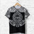Custom Marquesas Islands T Shirt Marquesan Tattoo Simplified Version Black LT8 - Wonder Print Shop