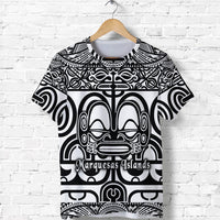Custom Marquesas Islands T Shirt Marquesan Tattoo Simple Style Black LT8 - Wonder Print Shop