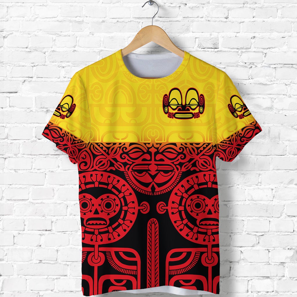 Marquesas Islands T Shirt Marquesan Tattoo Special Style Gradient Red LT8 - Wonder Print Shop