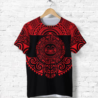 Custom Marquesas Islands T Shirt Marquesan Tattoo Simplified Version Red LT8 - Wonder Print Shop