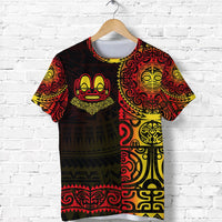 Custom Marquesas Islands T Shirt Marquesan Tattoo Unique Style Gradient Red LT8 - Wonder Print Shop