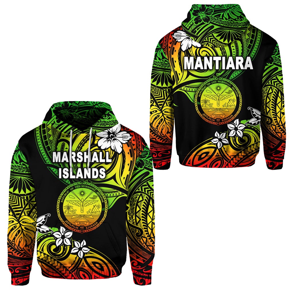 (Mantiara) Marshall Islands Hoodie Unique Vibes Reggae LT8 - Wonder Print Shop