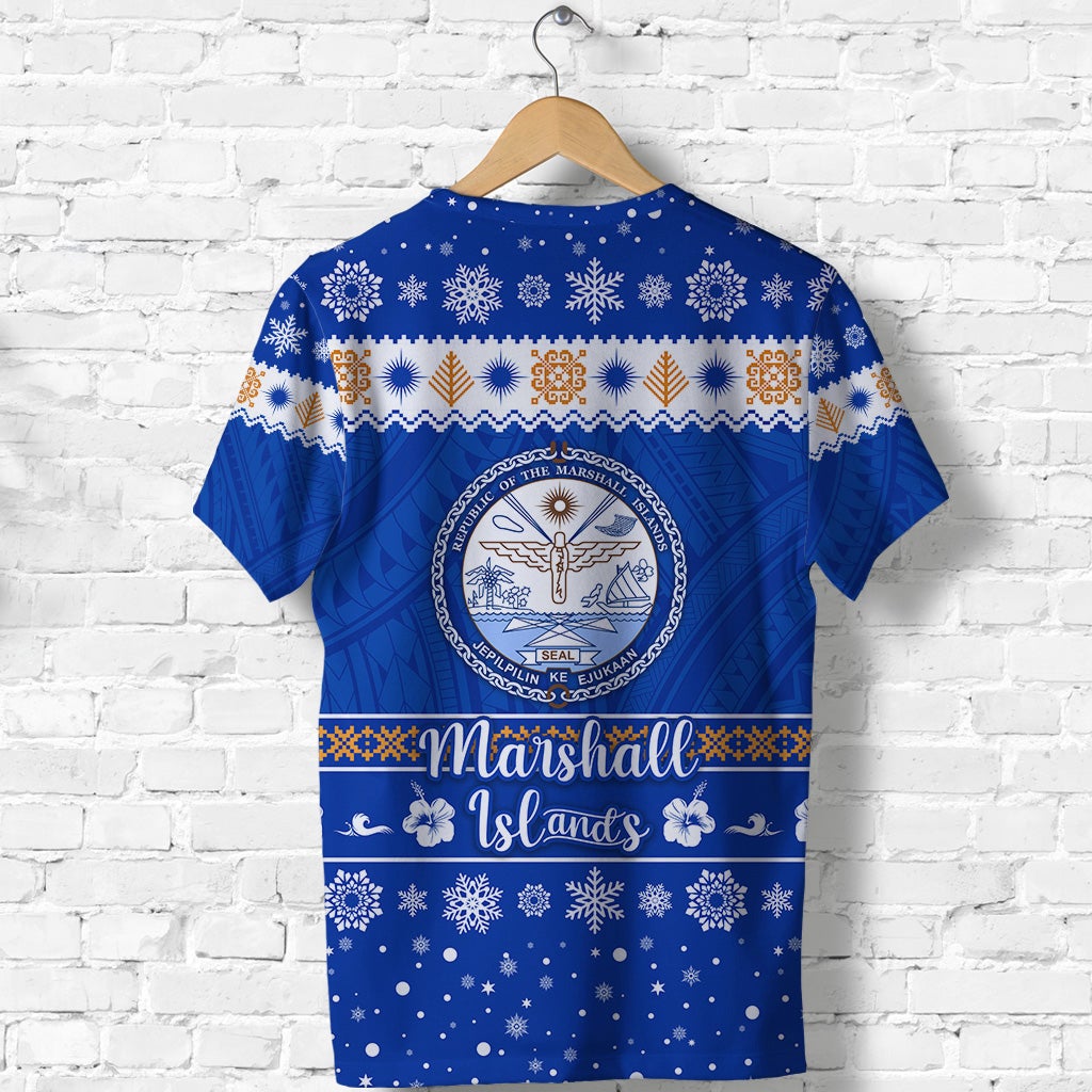 Marshall Islands Christmas T Shirt Simple Style LT8 - Wonder Print Shop