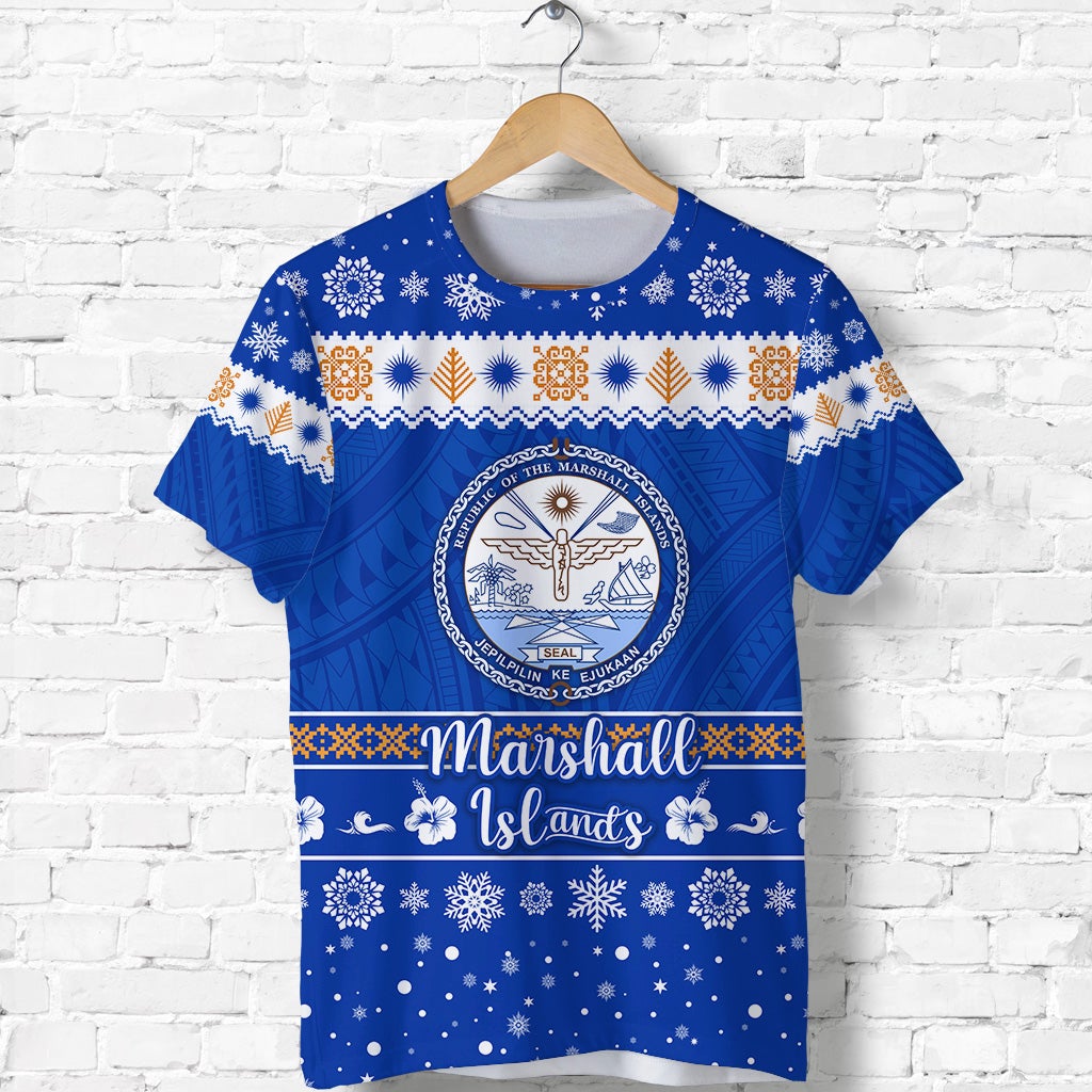 Marshall Islands Christmas T Shirt Simple Style LT8 - Wonder Print Shop