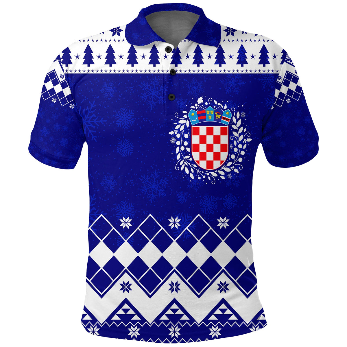 Adorable Croatia Marten With Advent Wreath Polo Shirt Christmas - Wonder Print Shop