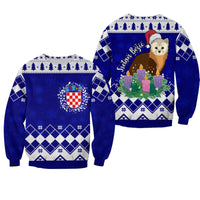 Adorable Croatia Marten With Advent Wreath Christmas Sweatshirt - Wonder Print Shop