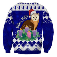 Adorable Croatia Marten With Advent Wreath Christmas Sweatshirt - Wonder Print Shop