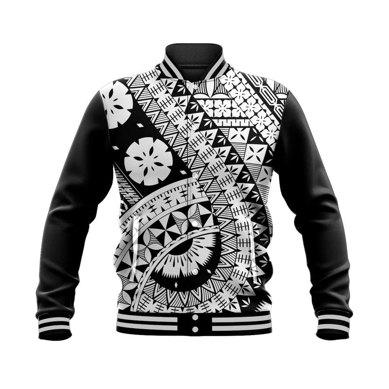 Polynesian Masi Kesa Black Style Baseball Jacket LT9 - Wonder Print Shop