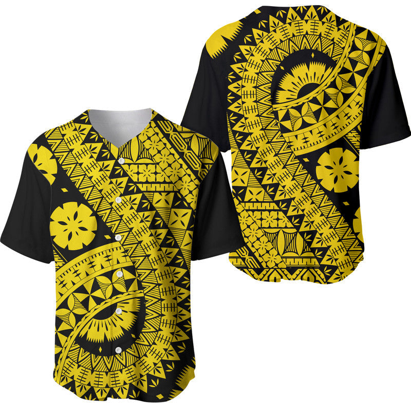Polynesian Masi Kesa Gold Style Baseball Jersey LT9 - Wonder Print Shop