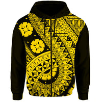 Polynesian Masi Kesa Gold Style Hoodie - Wonder Print Shop