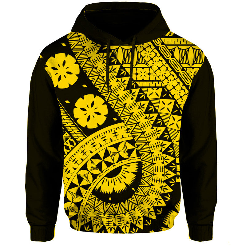 Polynesian Masi Kesa Gold Style Hoodie - Wonder Print Shop