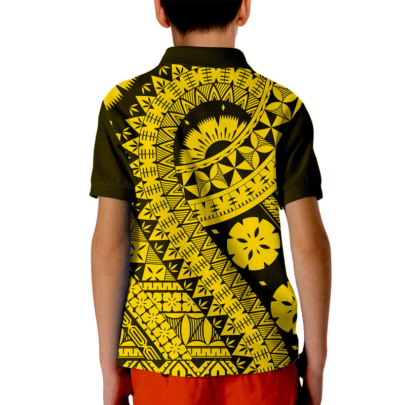 Polynesian Masi Kesa Gold Style Polo Shirt - Wonder Print Shop