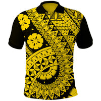 Polynesian Masi Kesa Gold Style Polo Shirt - Wonder Print Shop