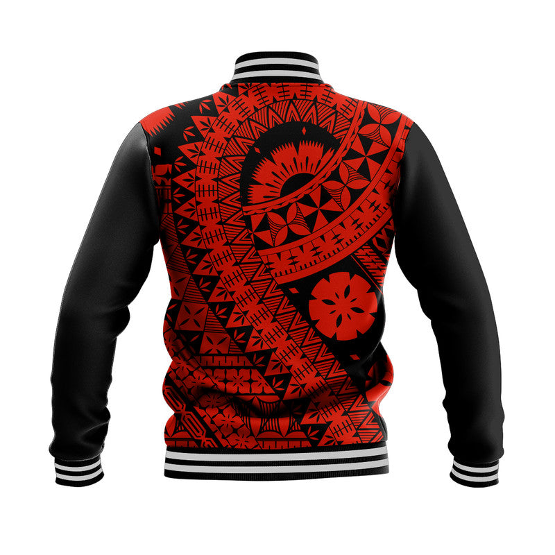 Polynesian Masi Kesa Red Style Baseball Jacket LT9 - Wonder Print Shop