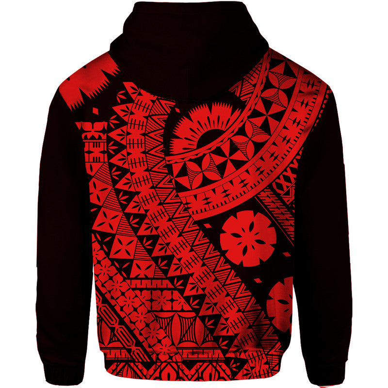Polynesian Masi Kesa Red Style Hoodie - Wonder Print Shop