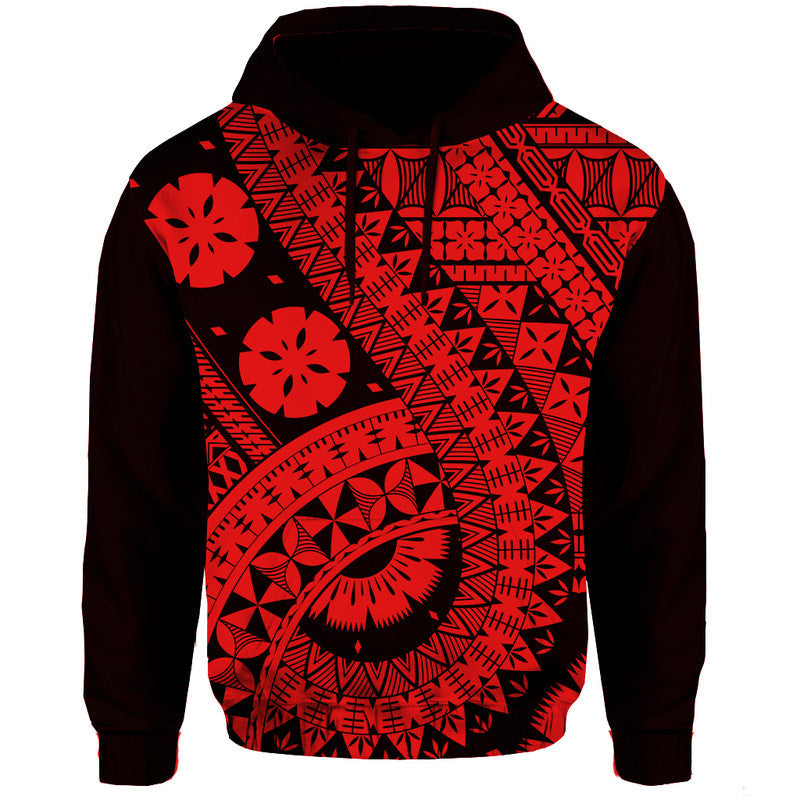 Polynesian Masi Kesa Red Style Hoodie - Wonder Print Shop