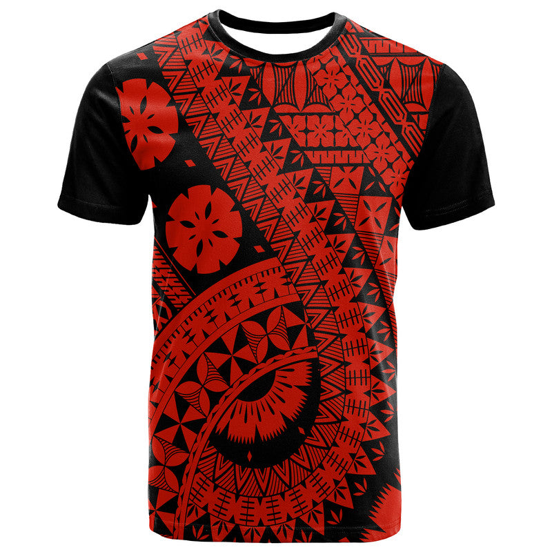 Polynesian Masi Kesa Red Style T Shirt - Wonder Print Shop