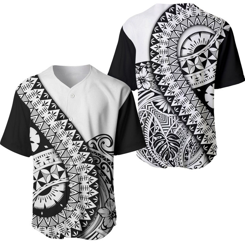 Polynesian Masi Kesa No2 Black Style Baseball Jersey LT9 - Wonder Print Shop