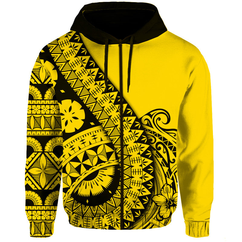 Polynesian Masi Kesa No2 Gold Style Hoodie - Wonder Print Shop