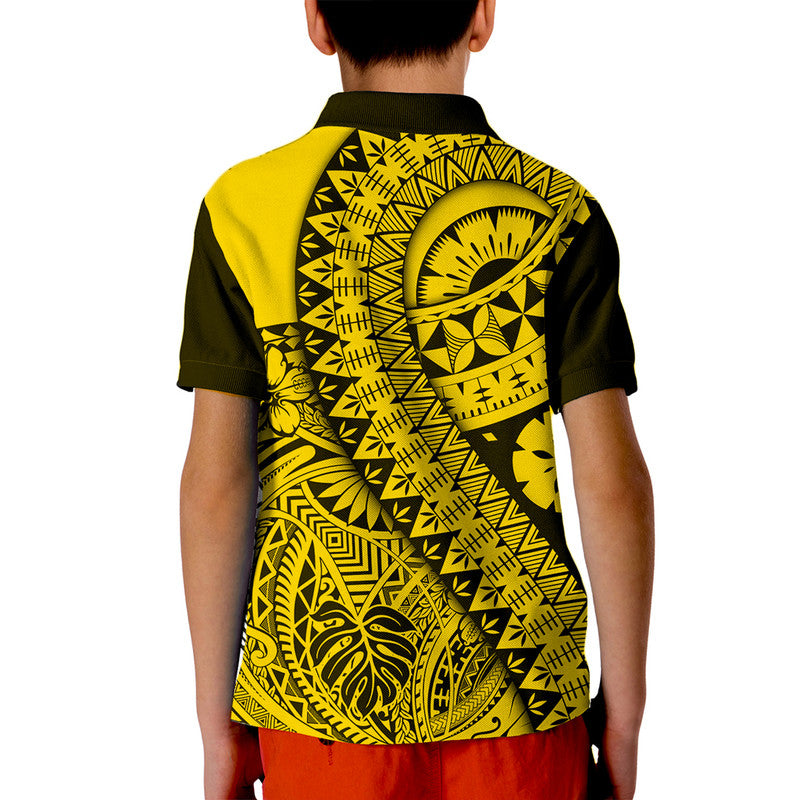 Polynesian Masi Kesa No2 Gold Style Polo Shirt - Wonder Print Shop