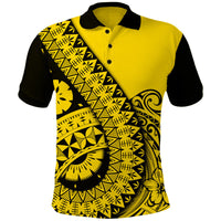 Polynesian Masi Kesa No2 Gold Style Polo Shirt - Wonder Print Shop