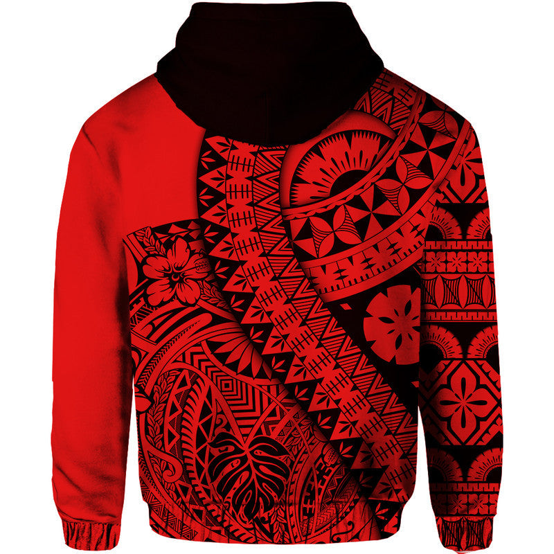 Polynesian Masi Kesa No2 Red Style Hoodie - Wonder Print Shop