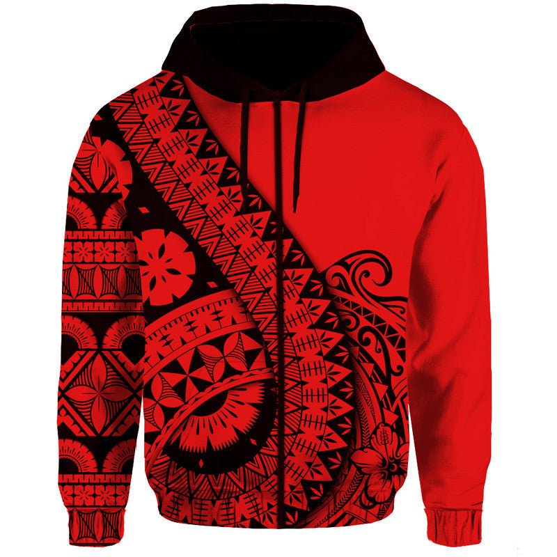 Polynesian Masi Kesa No2 Red Style Hoodie - Wonder Print Shop