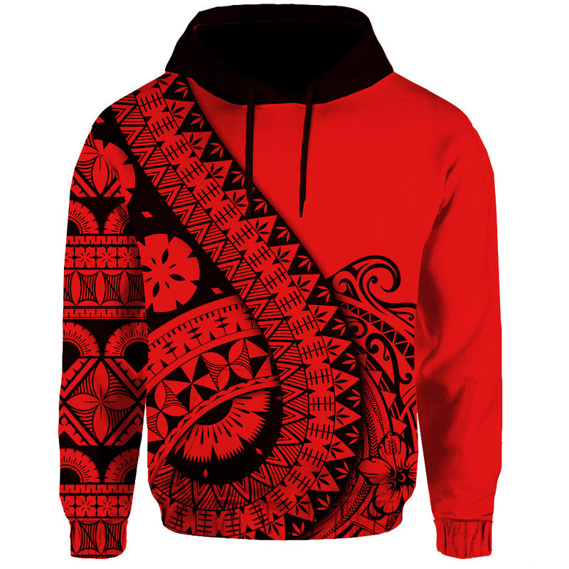 Polynesian Masi Kesa No2 Red Style Hoodie - Wonder Print Shop