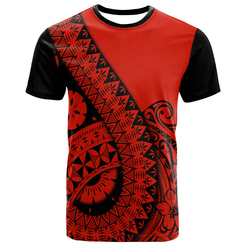 Polynesian Masi Kesa No2 Red Style T Shirt - Wonder Print Shop