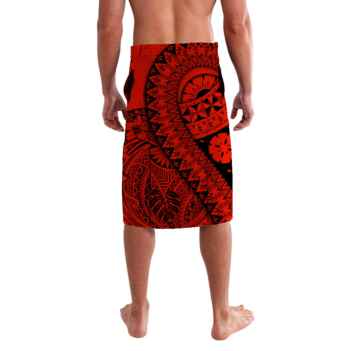Polynesian Masi Kesa No2 Red Style Lavalava - Wonder Print Shop