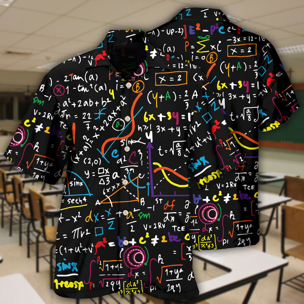Math Basic Mathematics Style Hawaiian Shirt - Wonder Print Shop