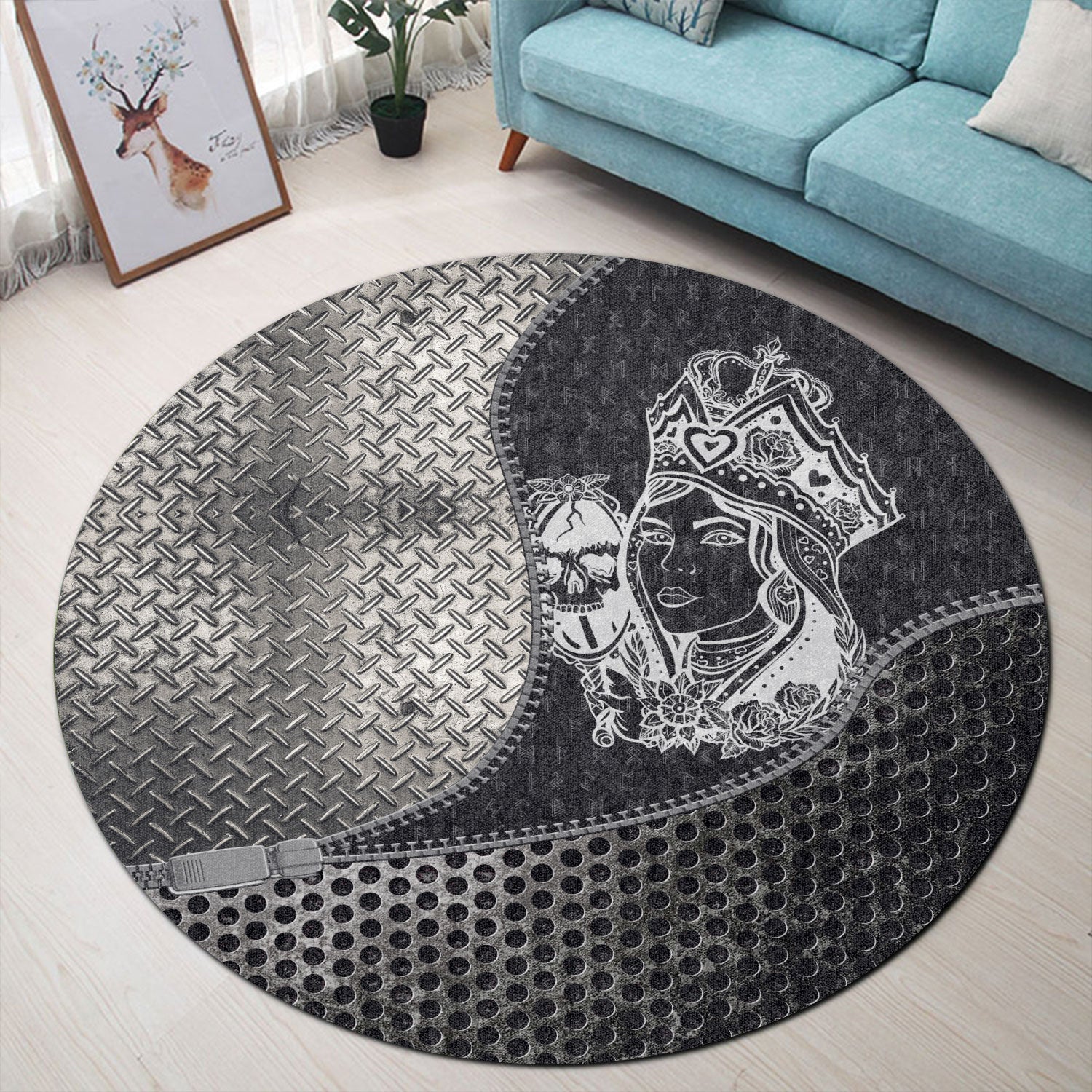 viking-carpet-medieval-castle-queen-round-carpet