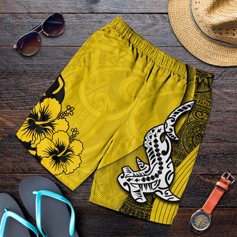 hawaiian-shark-polynesian-men-shorts-vibe-yellow-style