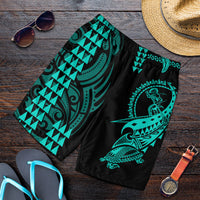 hawaii-polynesian-warrior-kakau-men-shorts-green
