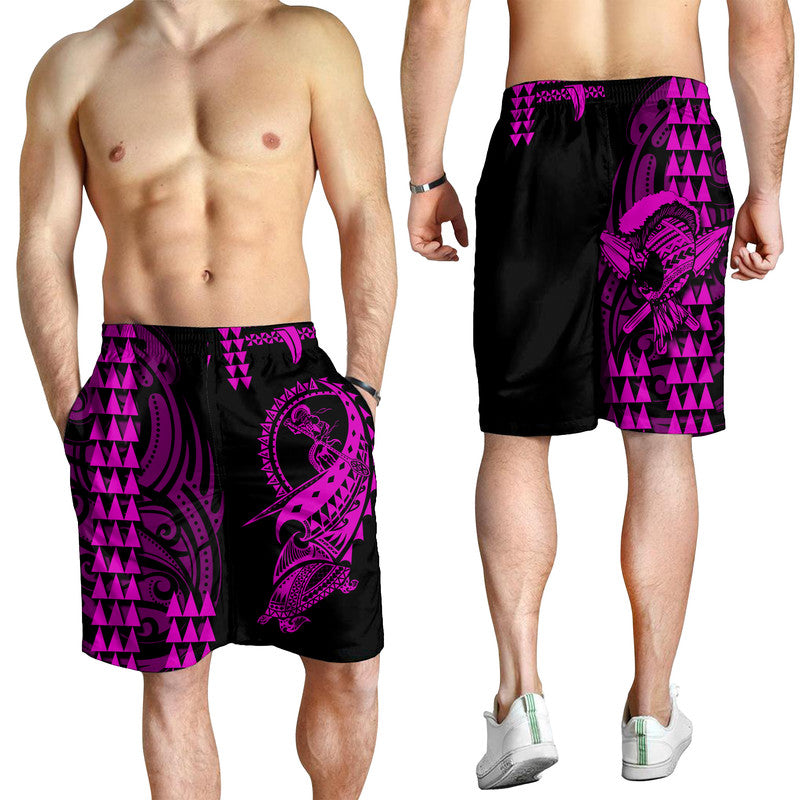 hawaii-polynesian-warrior-kakau-men-shorts-purple