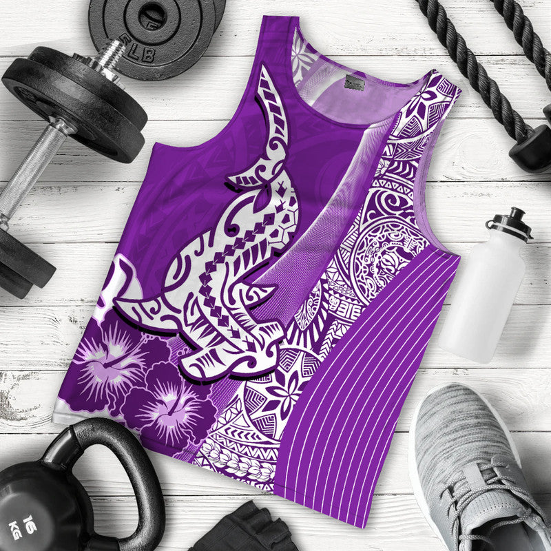 hawaiian-shark-polynesian-men-tank-top-vibe-purple-style