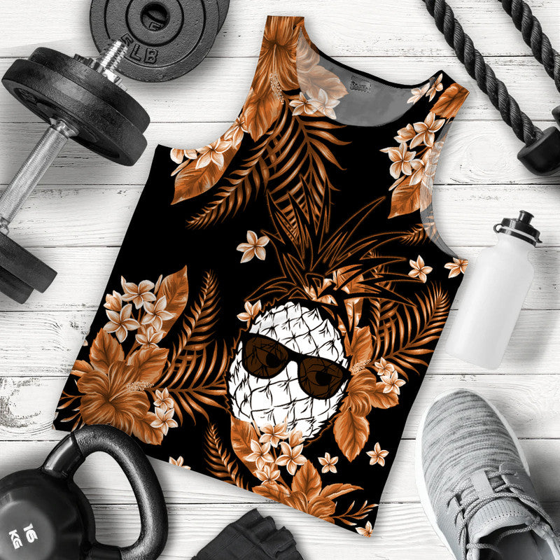 hawaii-summer-colorful-pineapple-men-tank-top-orange