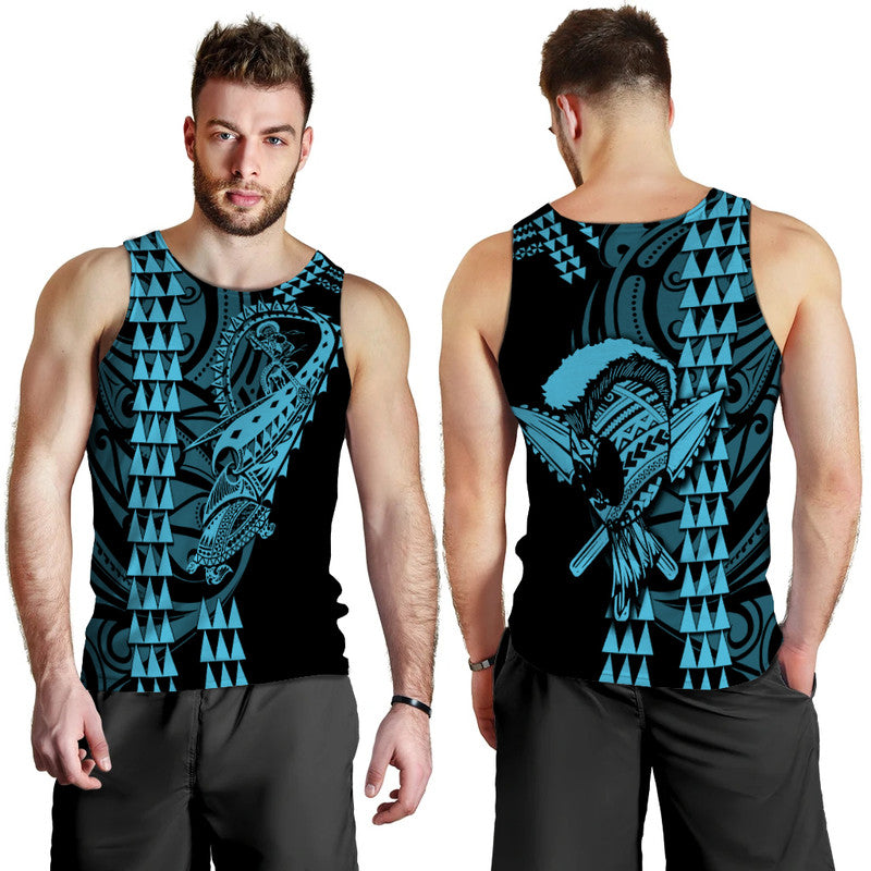 hawaii-polynesian-warrior-kakau-men-tank-top-blue