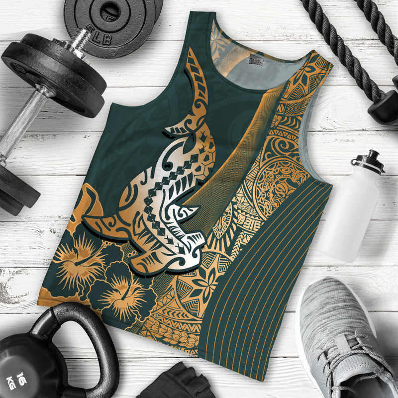 hawaiian-shark-polynesian-men-tank-top-vibe-green-style