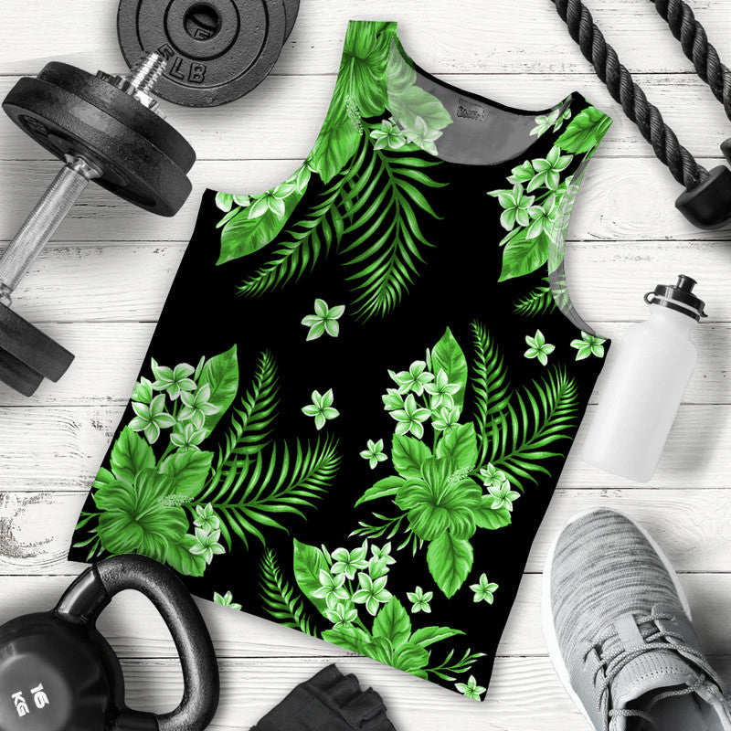 hawaii-summer-colorful-men-tank-top-green