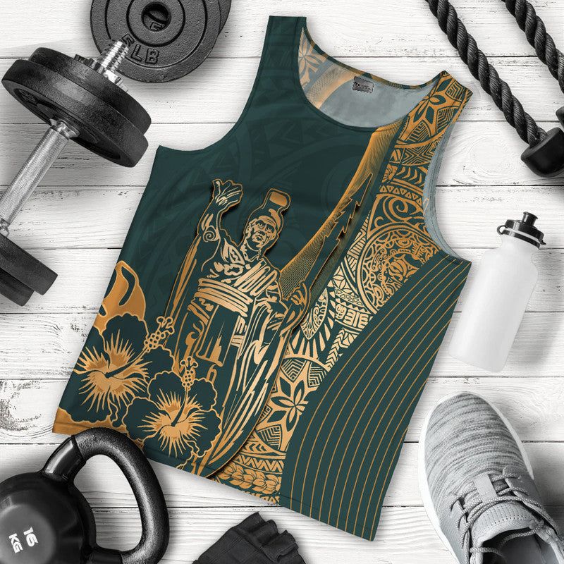hawaiian-king-kamehameha-men-tank-top-vibe-green-style