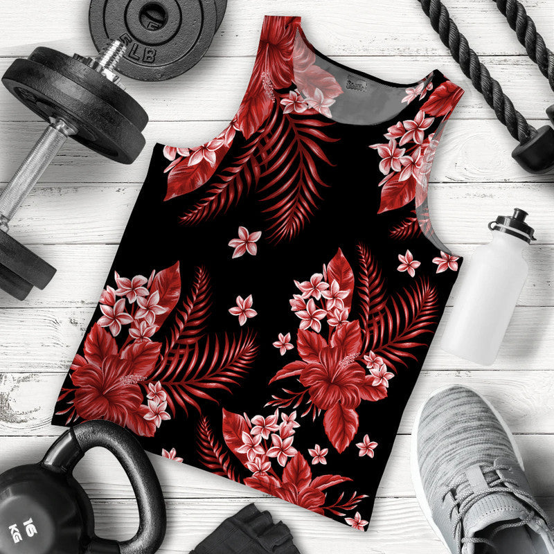 hawaii-summer-colorful-men-tank-top-red