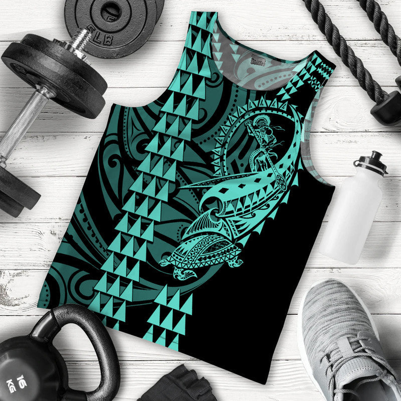 hawaii-polynesian-warrior-kakau-men-tank-top-green