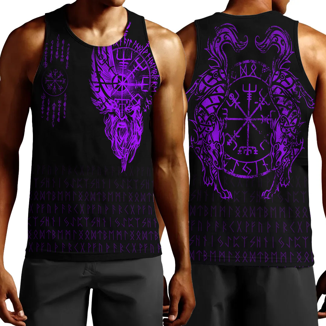 viking-clothing-viking-compass-vegvisir-tattoo-purple-version-men-tank-top