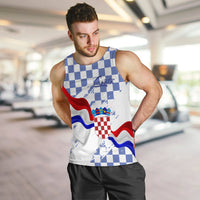 croatia-men-tank-top-checkerboard-grunge-style-blue-color