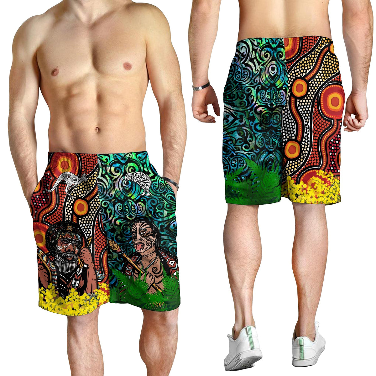 australia-aboriginal-kangaroo-combine-new-zealand-maori-kiwi-bird-men-short