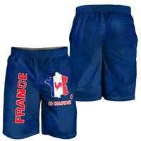 France Football World Cup 2022 With Flag Map Men Shorts LT9