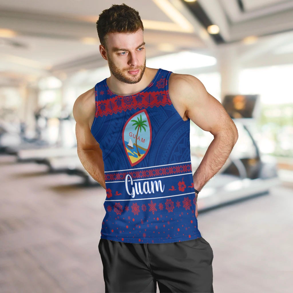 custom-personalised-guam-christmas-men-tank-top-simple-style