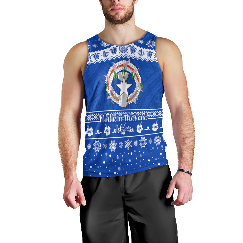 custom-personalised-northern-mariana-islands-christmas-men-tank-top-simple-style