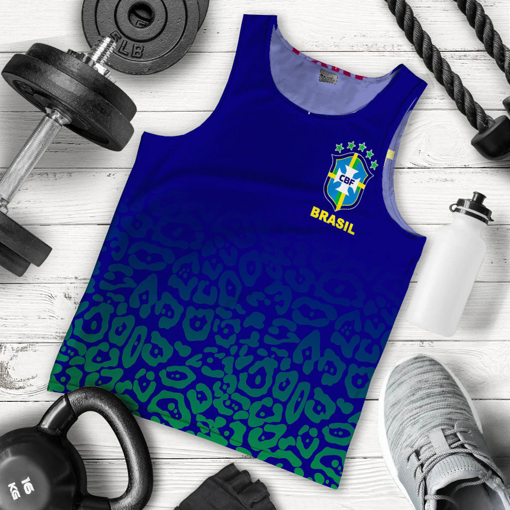 (Custom Personalised And Number) Brazil Men Tank Top World Cup 2022
